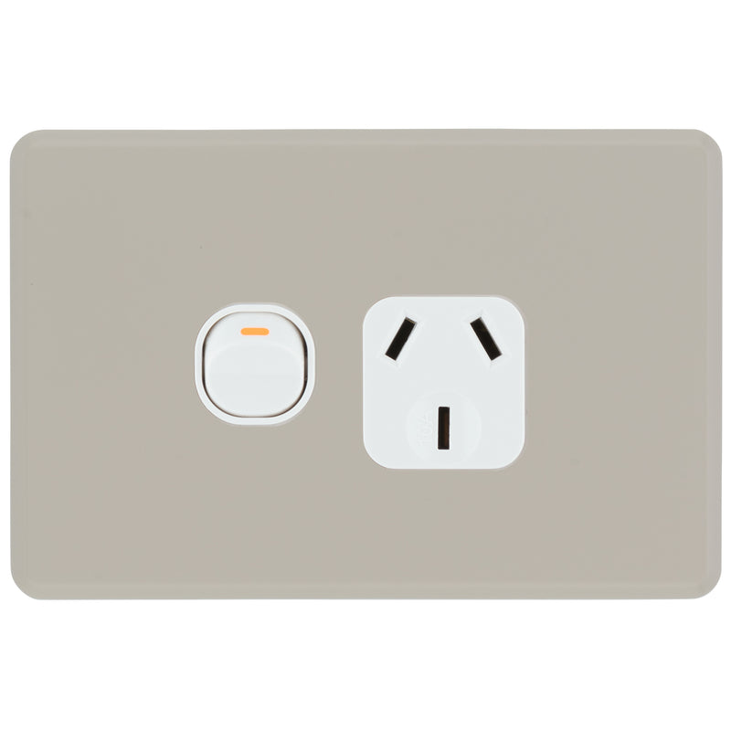 DETA S-Line Single Stone Taupe PowerPoint Cover Plate