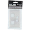 DETA S-Line Double Brushed Aluminium PowerPoint Cover Plate
