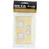 DETA S-Line Double Brushed Gold Finish PowerPoint Cover Plate
