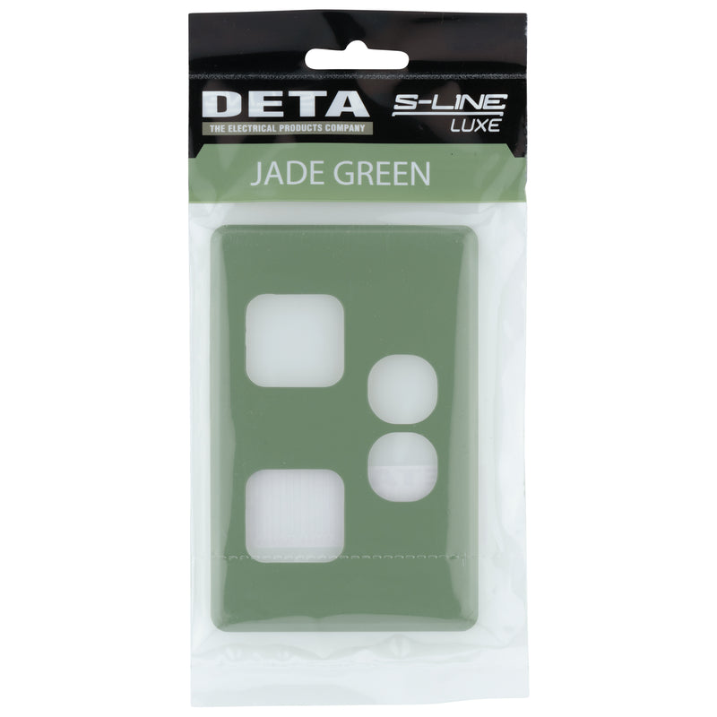 DETA S-Line Double Jade Green PowerPoint Cover Plate