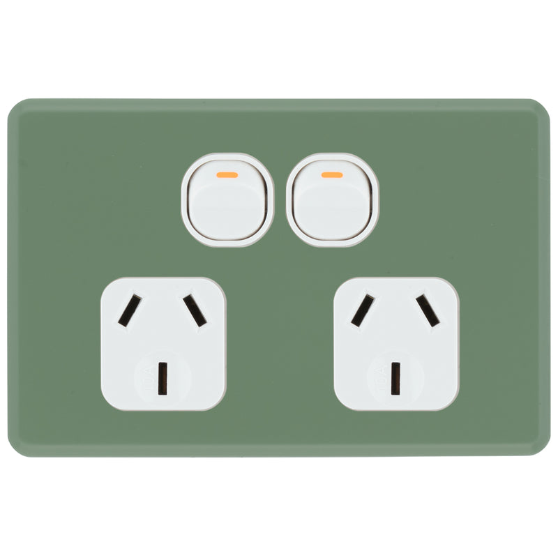 DETA S-Line Double Jade Green PowerPoint Cover Plate