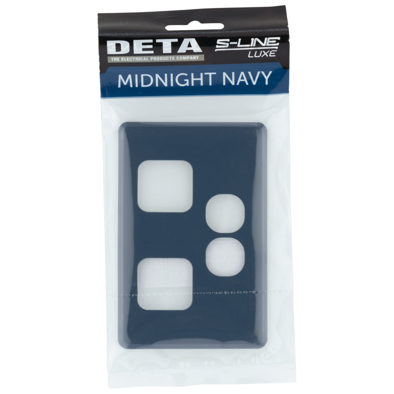 DETA S-Line Double Midnight Navy PowerPoint Cover Plate