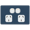 DETA S-Line Double Midnight Navy PowerPoint Cover Plate