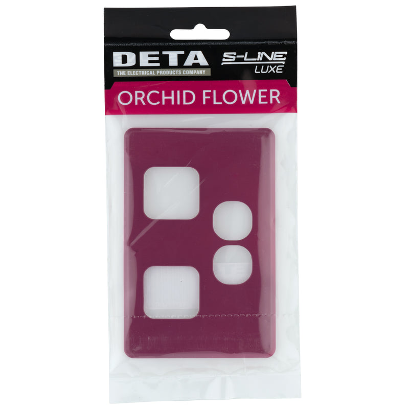DETA S-Line Double Orchid Flower PowerPoint Cover Plate