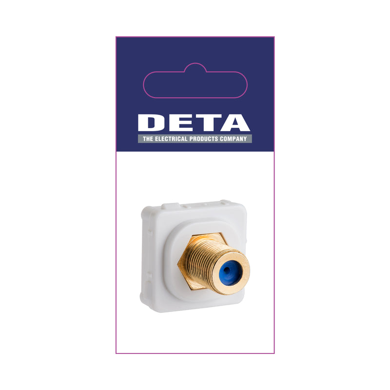 DETA Antenna F-Connector Wall Plate