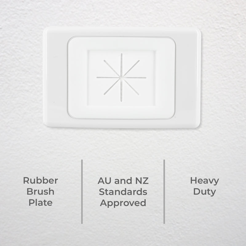 DETA Rubber Brush Plate Heavy-Duty Wall Cover