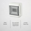 DETA 6 Poles Switchboard with DIN Rail Spacing