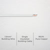 DETA White 5m 1.5mm² Single Insulated Building Cable
