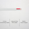 DETA 10m 1.5mm² 2-Core TPS Switching Cable