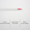 DETA 20m 1.5mm² 2-Core TPS Switching Cable