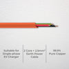DETA 20m 450/750V V90 2.5mm 2-Core+E 1-Phase Cable
