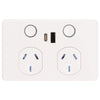 DETA Touch Double PowerPoint  with USB A+C PD 20W Fast Charging