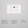 DETA Touch Double PowerPoint  with USB A+C PD 20W Fast Charging