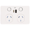 DETA GRID Smart Double PowerPoint  with USB A+C PD 20W Fast Charging