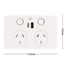 DETA GRID Smart Double PowerPoint  with USB A+C PD 20W Fast Charging