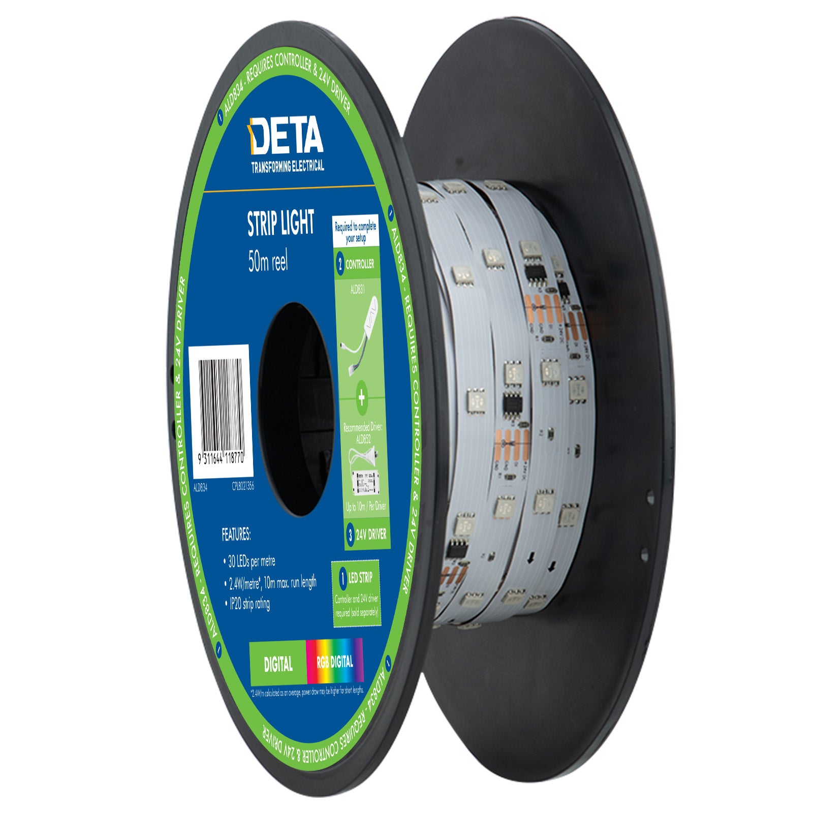 DETA Digital RGB 50m Strip Light