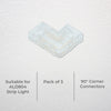 DETA Corner Connectors for ALD804 Strip Light – 3 Pack