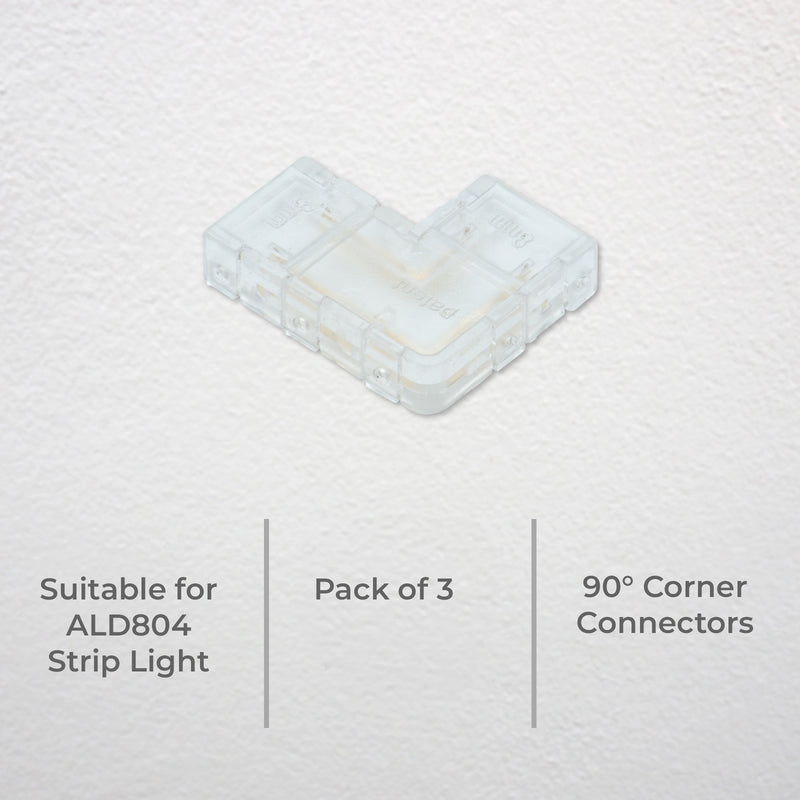 DETA Corner Connectors for ALD804 Strip Light – 3 Pack
