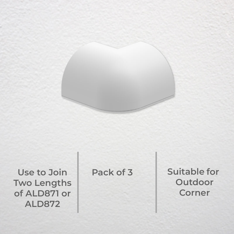 DETA Corner Profile Outward Joiners – 3 Pack