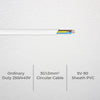 DETA White 20m 1mm² 3-Core Cable