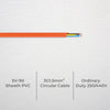DETA Orange 5m 1.5mm² 3-Core Cable