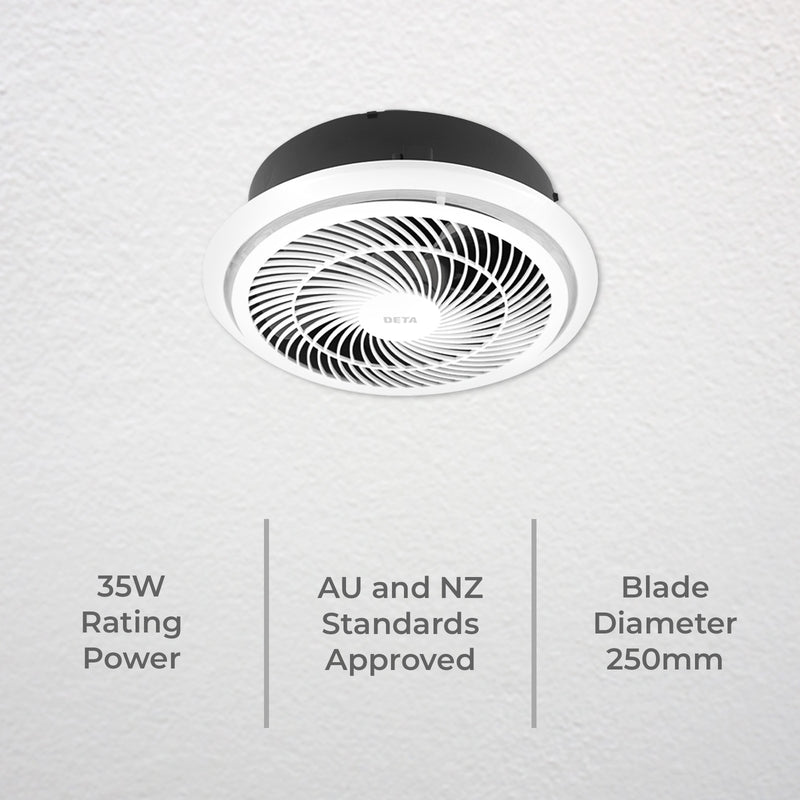 DETA 250mm High Capacity Exhaust Fan