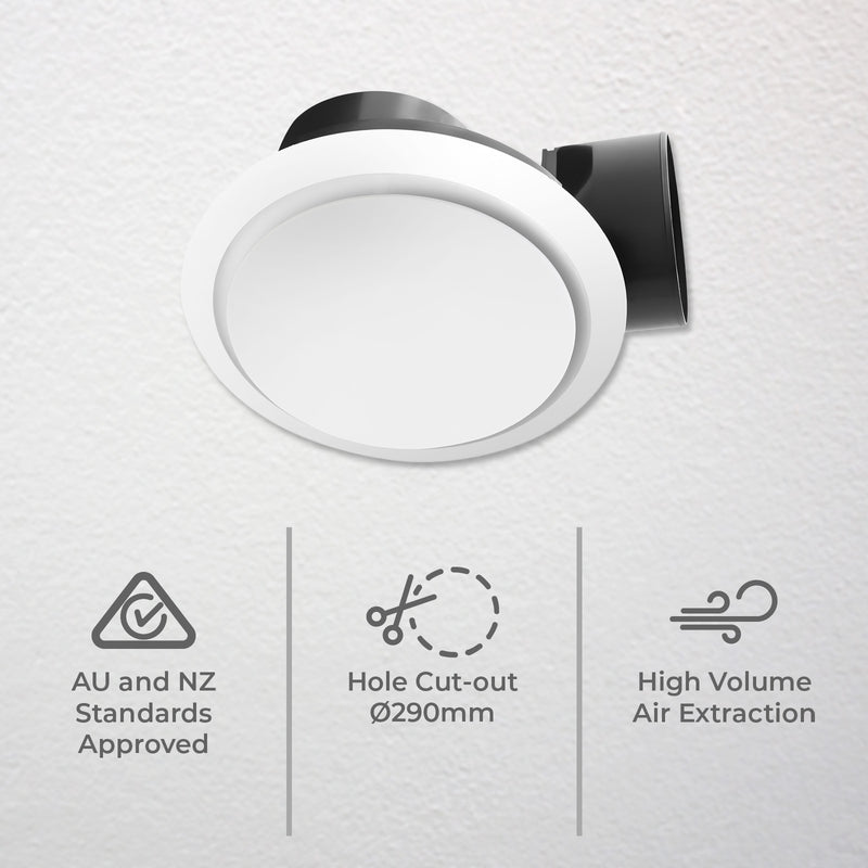DETA 250mm Side Duct Exhaust Fan