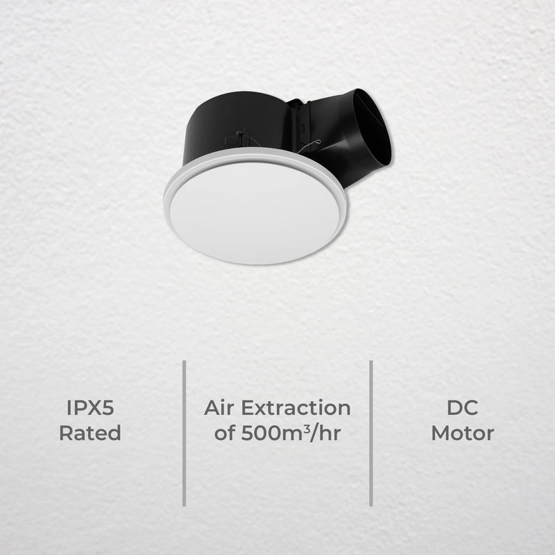Deta 300mm DC Side Ducted Exhaust Fan with Delay Timer