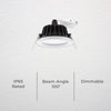 DETA 11W 92mm IP65 Tri-Colour Dimmable LED Downlight