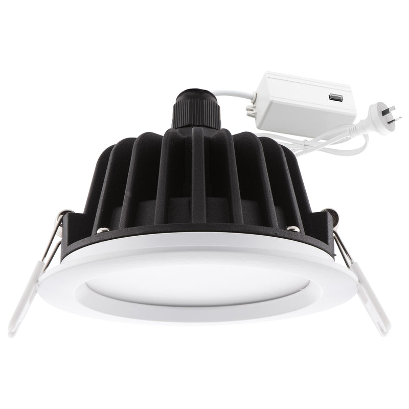 DETA 11W 92mm IP65 Tri-Colour Dimmable LED Downlight