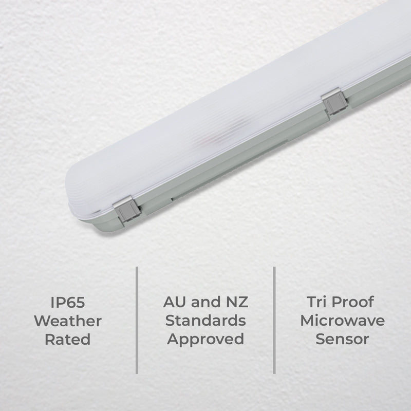 DETA Akoli 120cm Tri-Colour And Multi-Power Tri-proof LED Sensor Batten Light