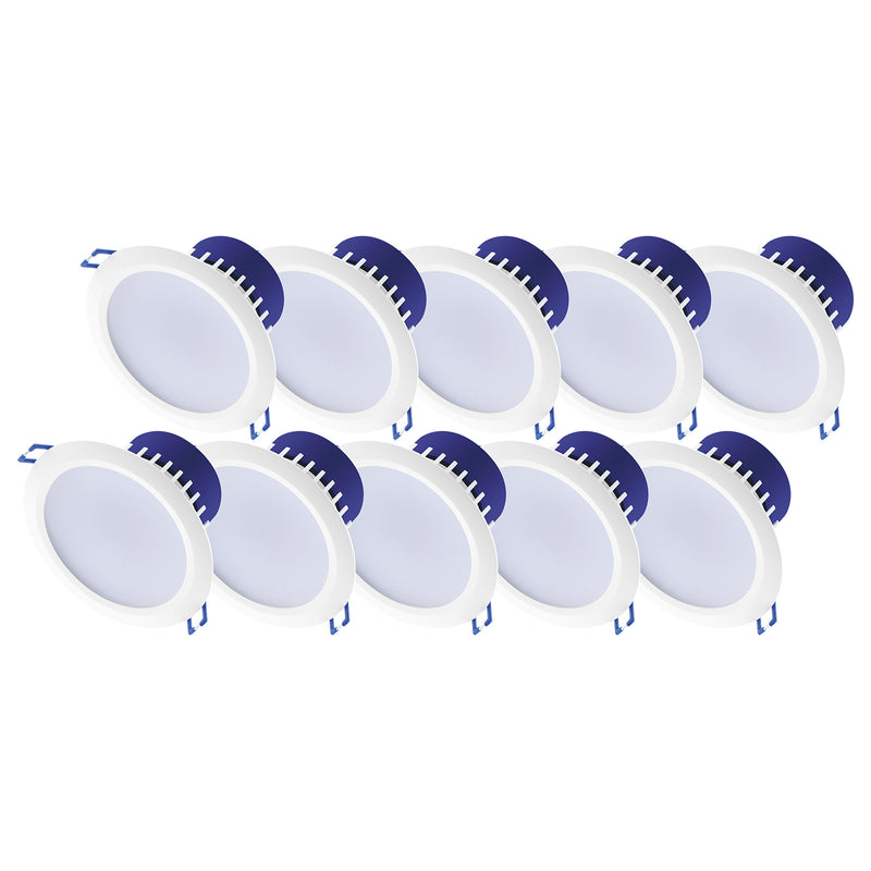 DETA 9W Tri-Colour Dimmable LED Downlight - 10 pack