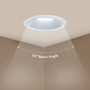 DETA 6W White Tri-Colour Dimmable Anti-Glare LED Downlight