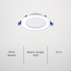 DETA X8 92mm Metal MultiPower Tri-Colour Dimmable LED Downlight