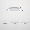 DETA X8 Series 120mm MultiPower Tri-Colour High Efficacy Dimmable LED Downlight