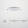 DETA X8 Series 160mm MultiPower Tri-Colour High Efficacy Dimmable LED Downlight