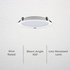 DETA X8 Series 200mm MultiPower Tri-Colour High Efficacy Dimmable LED Downlight