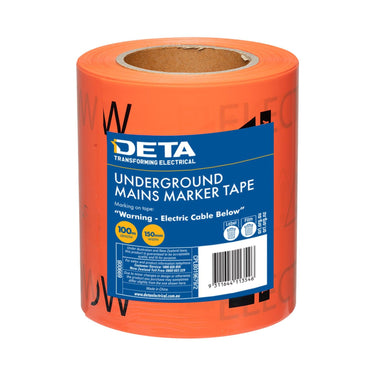 DETA 100m Orange Underground Warning Tape