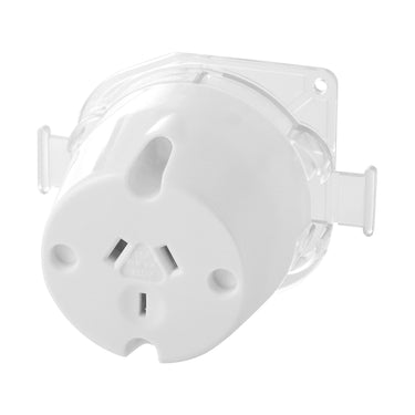DETA 10 Amp Single Outlet Trade Plug Base - 10 Pack