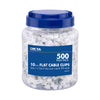 DETA 10mm White Flat Cable Clips - 500 Pack
