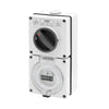 DETA 15A Industrial 3 Pin Flat Switched Outlet