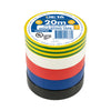 DETA 20m x 18mm Assorted Insulation PVC Tape - 5 Pack