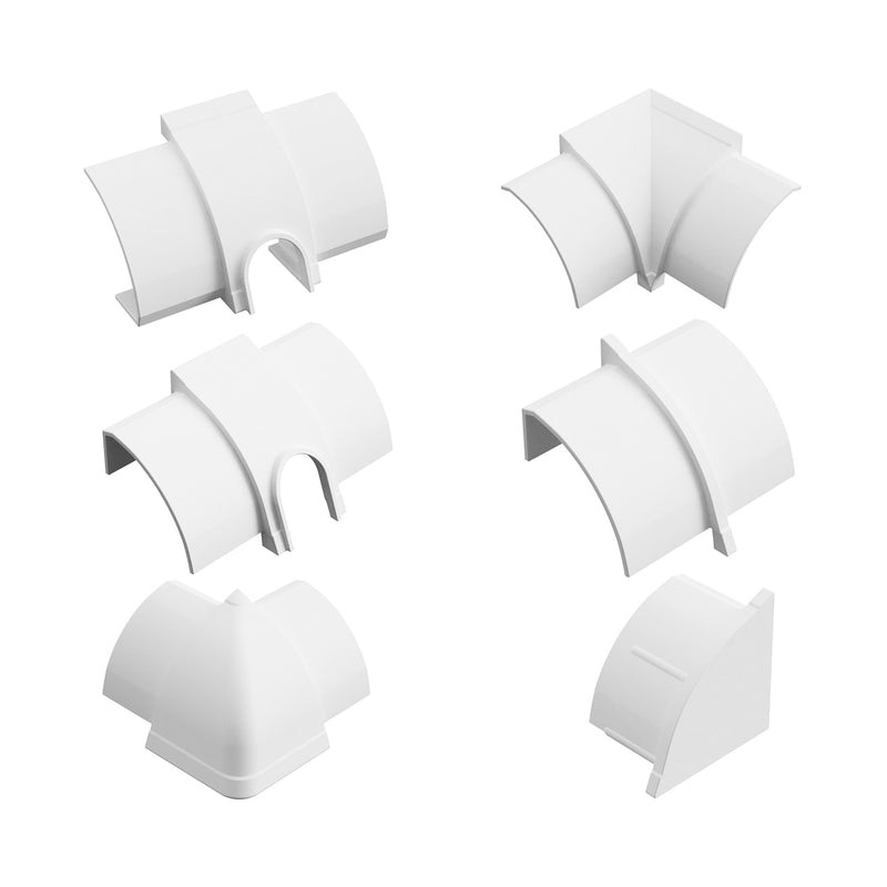 DETA 22 x 22mm Cable Cover Accessory Kit - 9 Pack