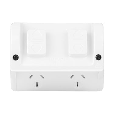 DETA 250V 15 Amp IP54 Outdoor Double PowerPoint