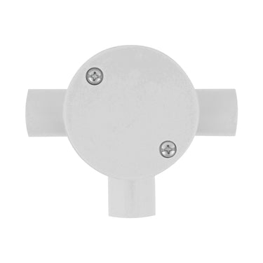 DETA 25mm 3-Way T-Shaped Conduit Junction Box