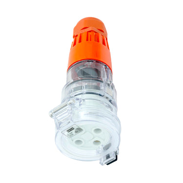 DETA 32A Industrial 4 Pin Round Straight Socket
