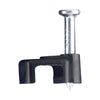 DETA 5mm Black Flat Cable Clips - 20 Pack