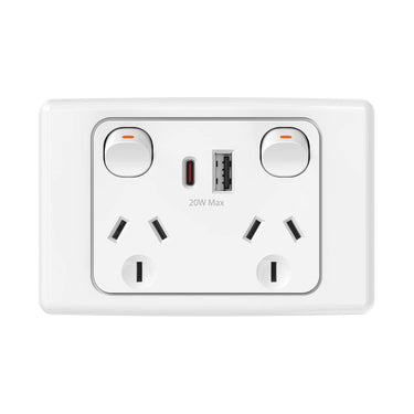 DETA 6000 Double PowerPoint  with USB A+C