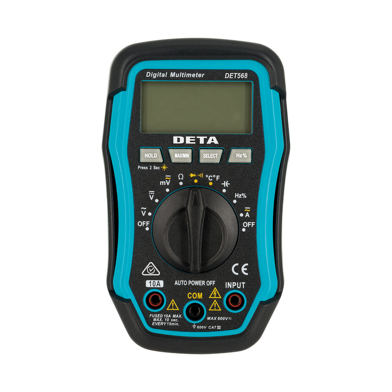 DETA 600V Auto Ranging Digital Multimeter