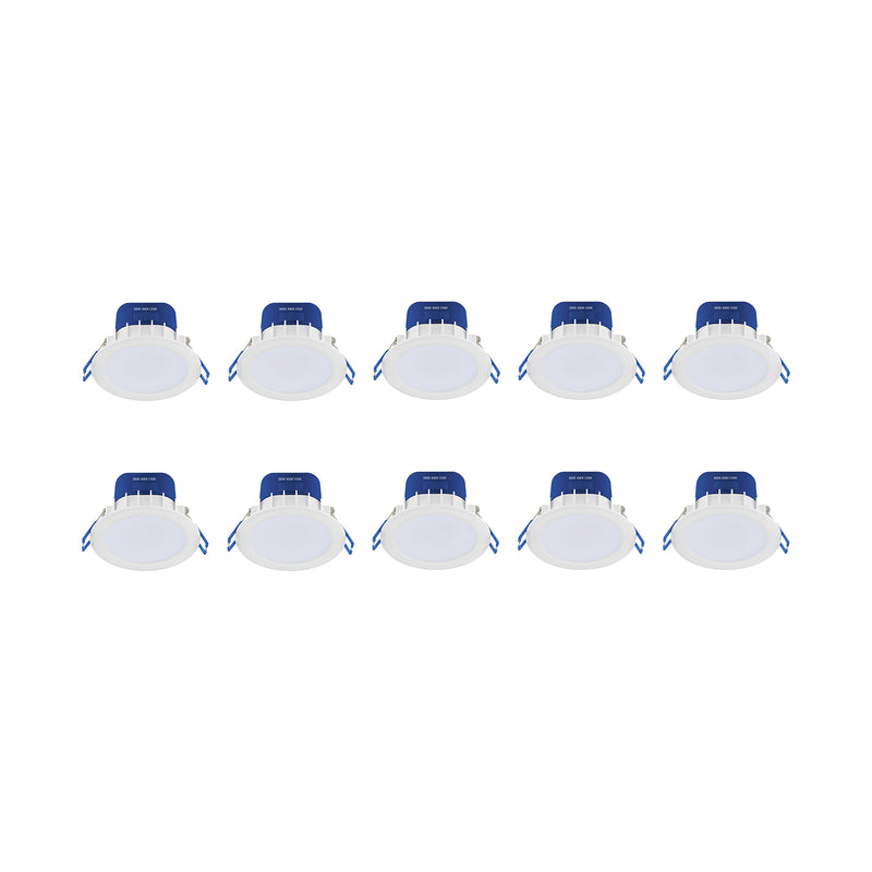 DETA 7W Tri-Colour Dimmable LED Downlight - 10 pack